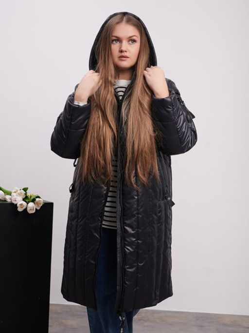 Пальто демисезонное Аврора черный - Yollochka фото 6