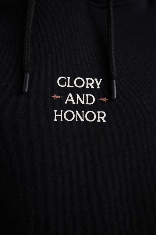 Толстая толстая толстовка с капюшоном и принтом на спине оверсайз - Defacto фото 6