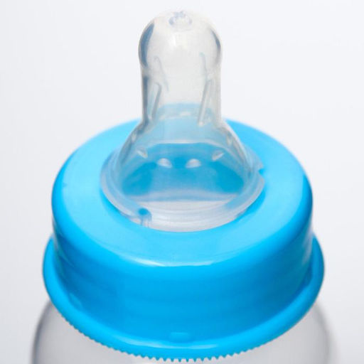 Бутылочка для кормления 3 в 1 «Любимый сыночек», в комплекте ложка и носик-поильник, 150 мл, от 6 мес., голубой