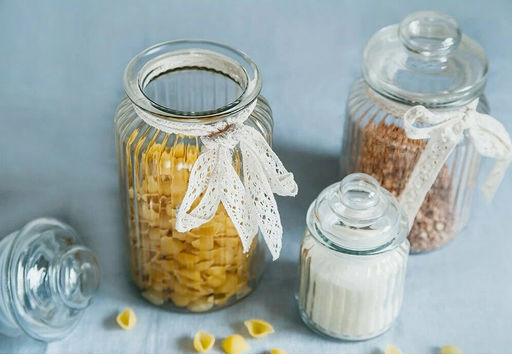 FLEUR Банка стеклянная с крышкой 1л арт. ABF065G