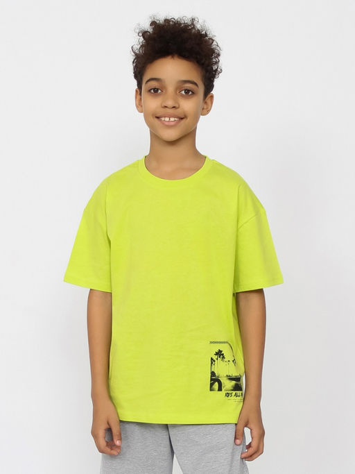 CRB wear/CSJB 63804-36-405 Футболка для мальчика,лайм/Ex.Cherubino  фото 2