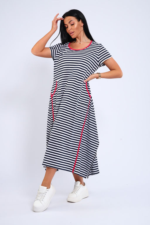 Платье оверсайз с карманами USHI