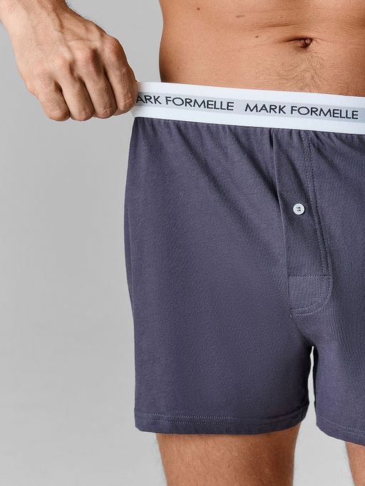 Цена за 2 штуки! Трусы-шорты мужские серые - Mark formelle фото 5