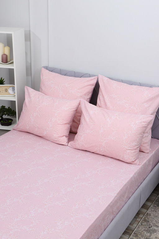 Простыня на резинке поплин Виола-компаньон