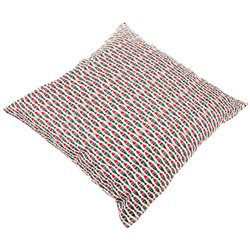 Наволочка декоративная 43х43см "Рыбы" серый, искусственная ткань, на молнии (Китай)