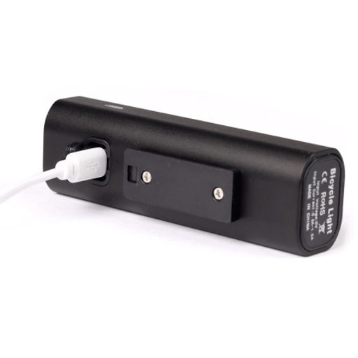 Фонарь передний COMIRON FLASH корпус: авиационный алюминий 6063, IP67; свет: CREE XPG, 400lm аккум 3.7V 2500 mAh, USB влагозащищённый /уп 50/ - ГалеонТрейд фото 8