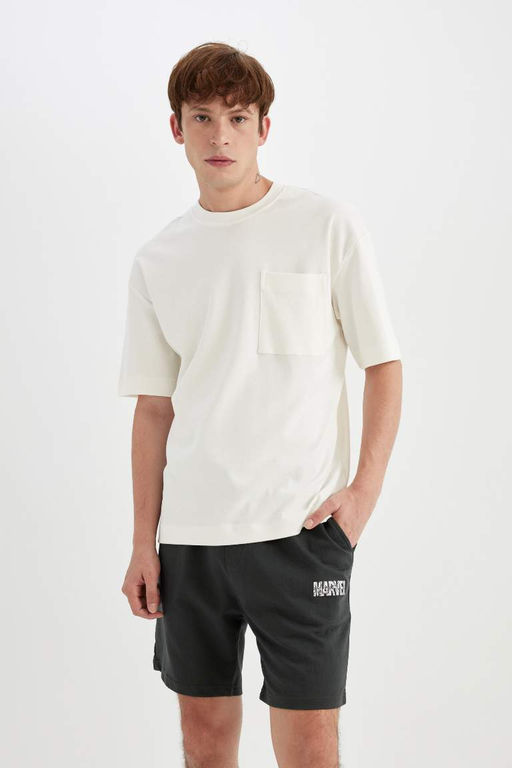 Шорты прямого кроя обычного кроя только с логотипом Marvel - Defacto фото 3