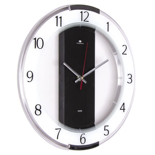 Часы настенные интерьерные «Полоса», бесшумные, плавный ход, d=34 см