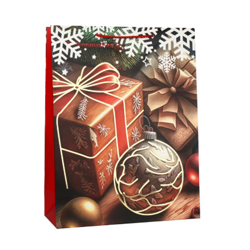 Пакет подарочный 31х40х12 / 102-1L /уп 12/360/Новый год - Галеонтрейд фото 2