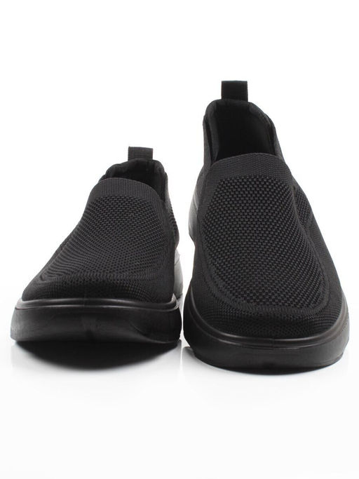 05-TEX-D03-07 BLACK Полуботинки спортивные летние мужские (текстиль)