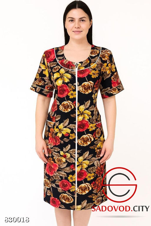 Халат женский с рисунком