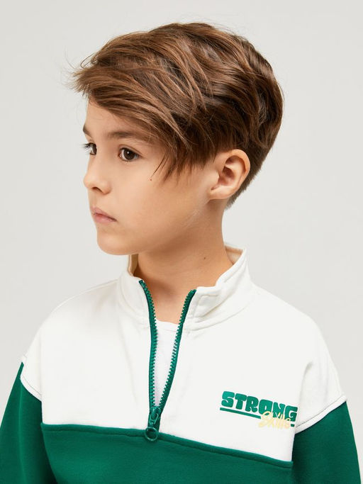 ACOOLA / Джемпер детский для мальчиков Lumir темно-зеленый  фото 3