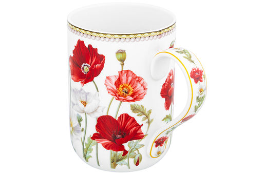 Кружка 400 мл 11,5*7,5*10,5 cм Маки NEW BONE CHINA - Elan gallery фото 4