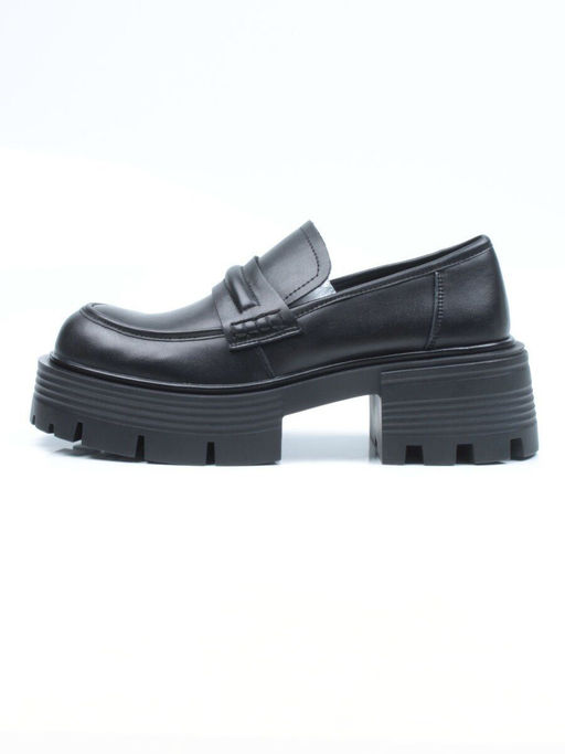 03-C1815-1 BLACK Лоферы женские (натуральная кожа) - Фабричный китай фото 8