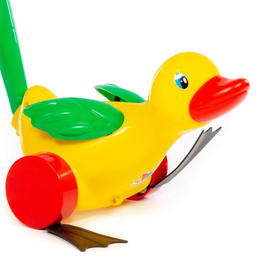Каталка "Утенок" с ручкой арт. 7925