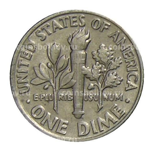 Монета 1 дайм (10 центов) 1990 года D США