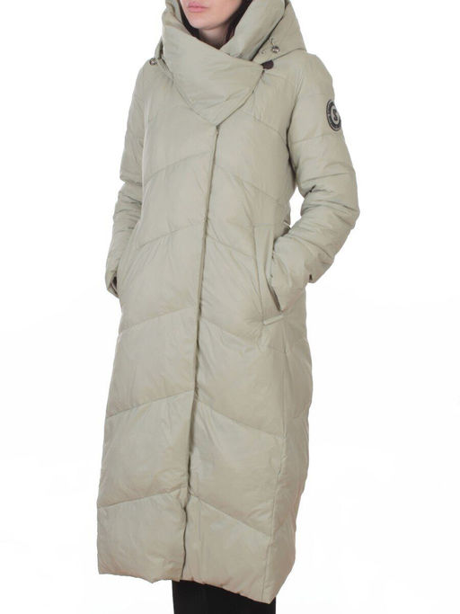 3067 OLIVE Пальто пуховое женское (утиный пух) - Fashion фото 5