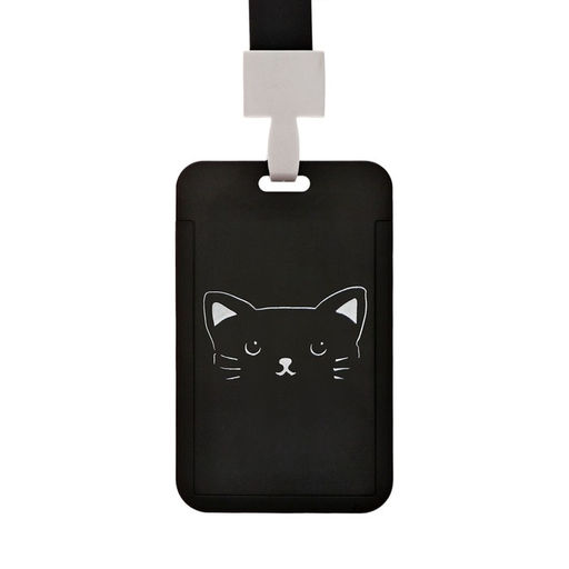 Цена за 2 шт. Бейдж вертикальный «Кот», внешний размер 11×7 см, внутренний размер 8.2×5.2 см, лента 42 см