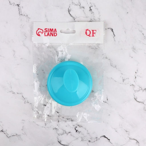 Щётка - массажёр для мытья головы, 8×8×6 см, голубая