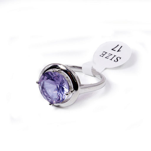 Комплект ювелирной бижутерии Silver Gold кольцо и серьги с Аметрином - Сандаловый дом фото 3