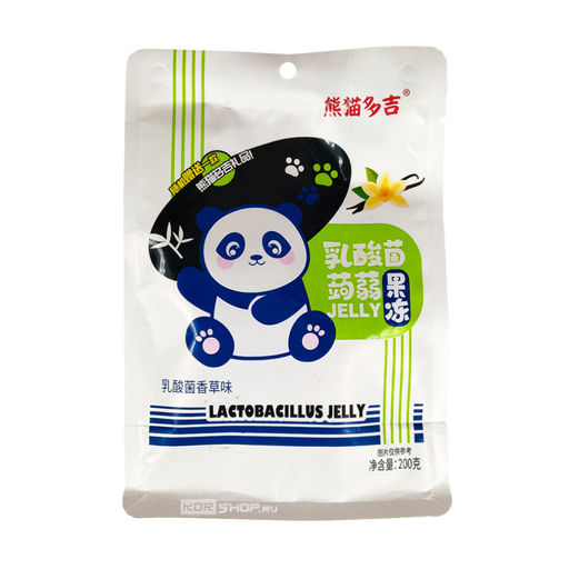 Желе из конжака Ваниль с пробиотиками Xiongmao Duoji, Китай, 200 г Акция