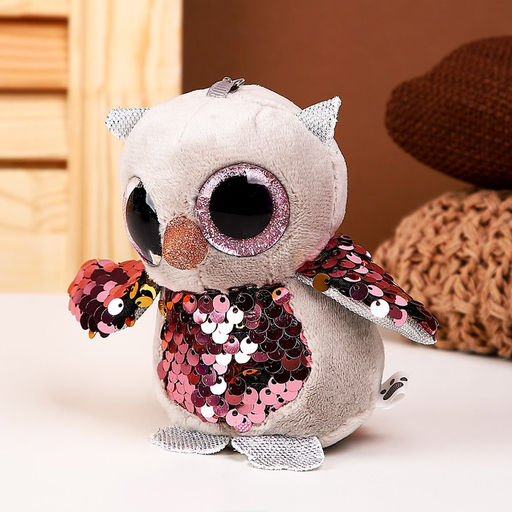 Мягкая игрушка Сова, на брелоке, 10 см, цвета МИКС - Simaland фото 2