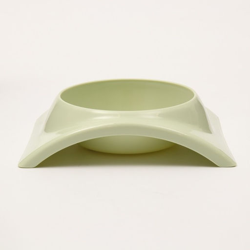 Миска пластиковая изогнутая 400 мл, 19,5 х 16,8 х 5 см, зелёная - Пижон фото 3