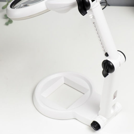 Лампа-лупа для творчества LEDx18 от 3ААА, USB белый 24.5×22 см