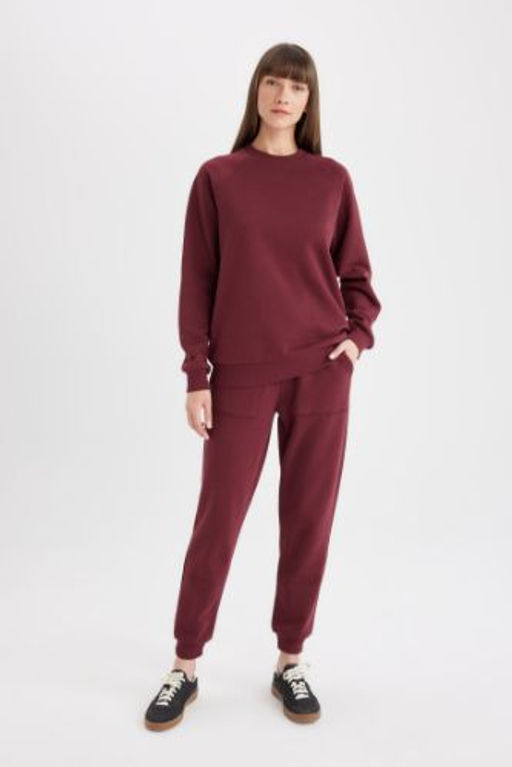 Regular Fit Jogger Esofman Alt? Basic Duz Beli Lastikli Bagc?kl? Cepli