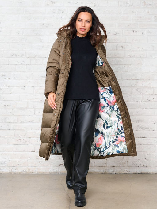 Пальто женское 2241123003 brown - Eleganzza фото 14