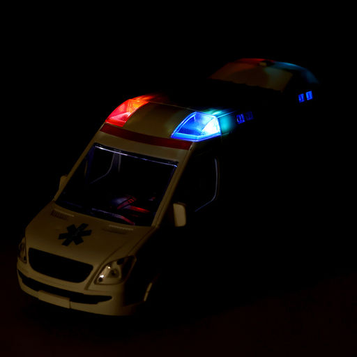 Машина радиоуправляемая Скорая помощь, работает от батареек, световые и звуковые эффекты - Simaland фото 7