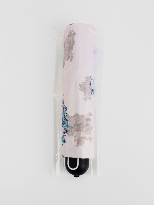 Зонт механический Пионы, эпонж, 4 сложения, 8 спиц, R=48/55 см, d=96 см, МИКС