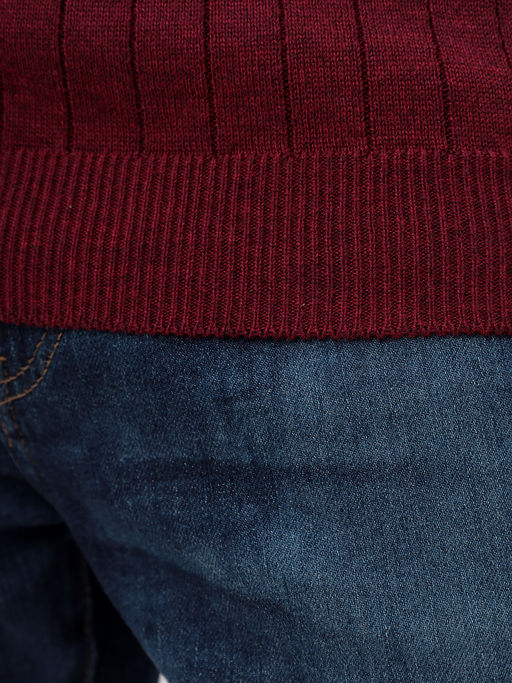 Джемпер мужской GREG G121-35237-лапша (бордо м.)  фото 5