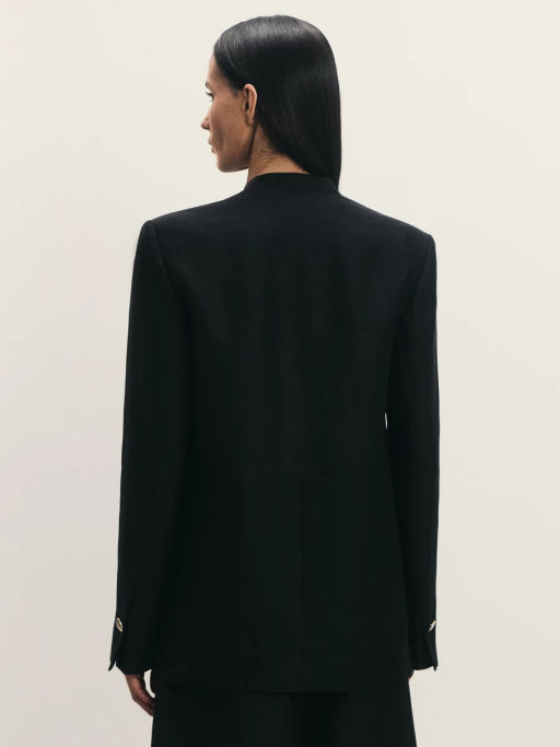 Жакет из лиоцелла и льна с декоративной пуговицей / Zarina  фото 6