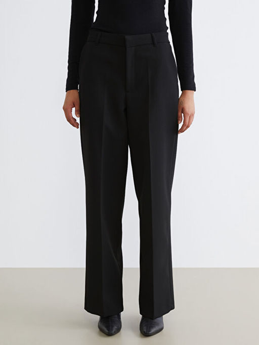 Standart Fit Geni? Pa?a Kad?n Pantolon