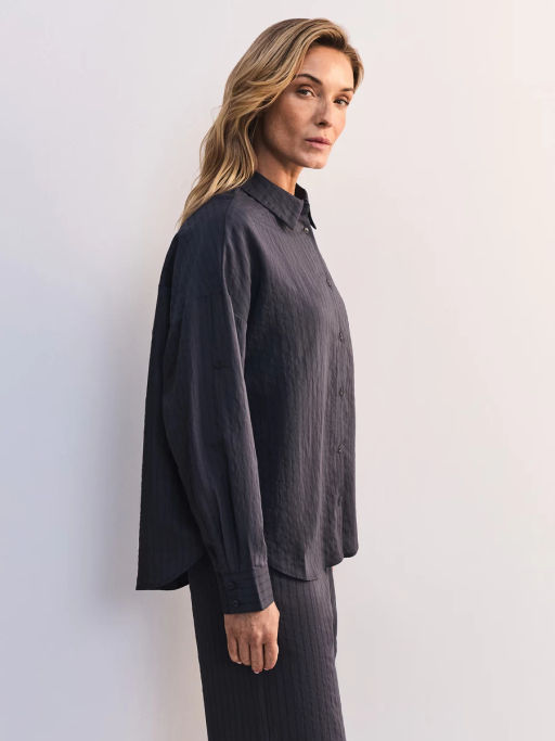 Блуза оверсайз из вискозы с длинным рукавом ZR2605012013-39 / Zarina  фото 5