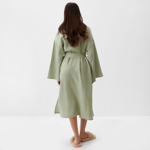 Халат домашний женский KAFTAN Basic размер 52-54, зеленый
