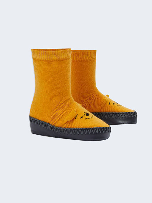 Winnie the Pooh Desenli Erkek Bebek Ev ?orab? - Waikiki фото 2