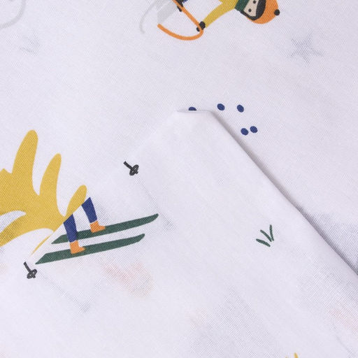 Постельное бельё 1.5-спальное «Этель» Happy skiers, бязь