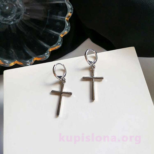 Серьги Кресты - Купи слона фото 3