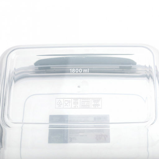 Контейнер для продуктов пластмассовый Мастер набор 3шт: 0,5л, 1л, 1,8л, прямоугольный, с клипсами, воздухонепроницаемый (герметичный), глубокий, съемный силиконовый уплотнитель, подходит для СВЧ (Россия) - Домашняя мода фото 9