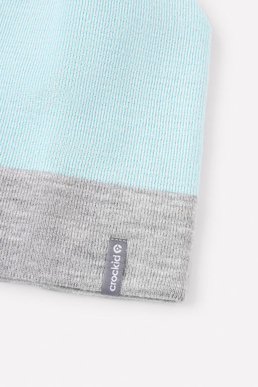 Crockid _ КВ 20177/21ш/светлая бирюза,св.серый меланж шапка дет