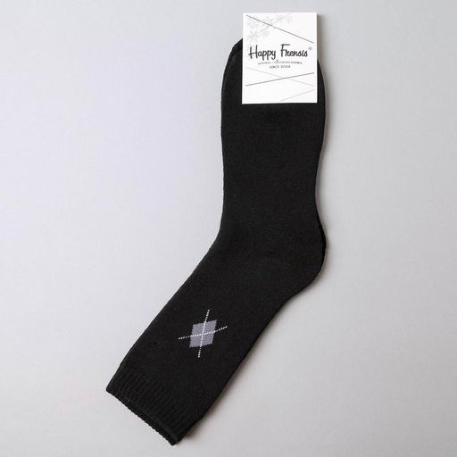 Цена за 6 шт. Носки мужские махровые, цвет чёрный, размер 25-27