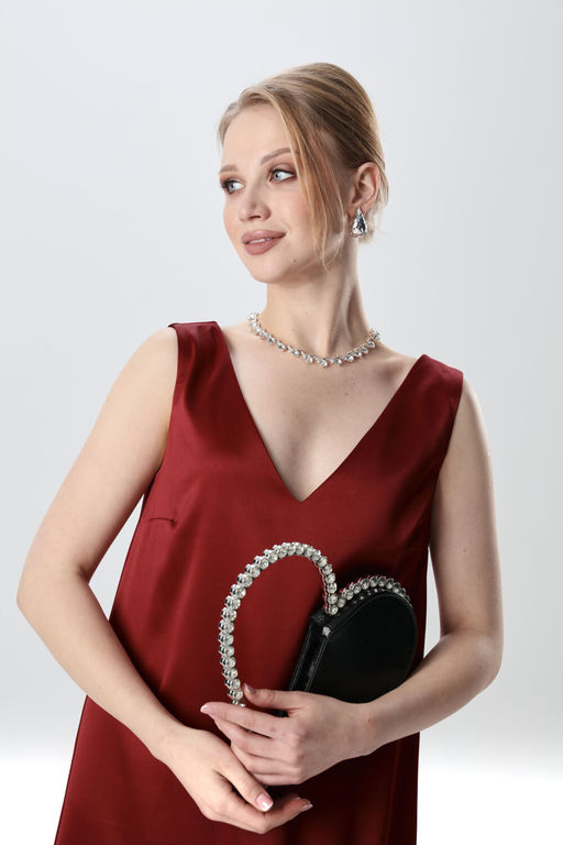 Платье NIKVA н1014-1 бордо  фото 5