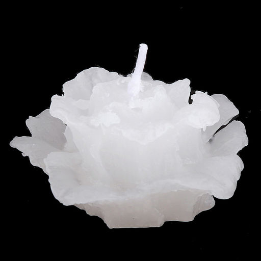 Свеча "Роза" д5см, h3,5см, белый, время горения 2 часа (Россия)