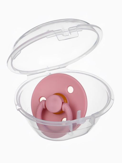 Соска-пустышка, от 0 мес., латекс, классическая, в контейнере, пыльно-розовая, M&B