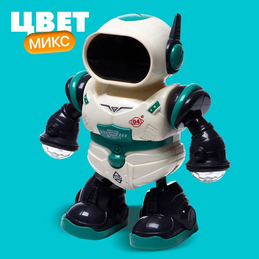 Робот «Глазастик», световые и звуковые эффекты, работает от батареек, МИКС