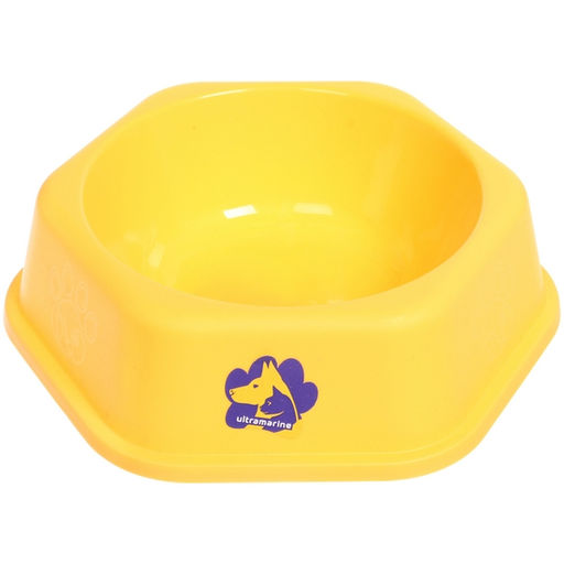 Цена за 4 шт. Миска пластиковая "МУРОЧКИН", цвет лимонный, 19,56см /450мл