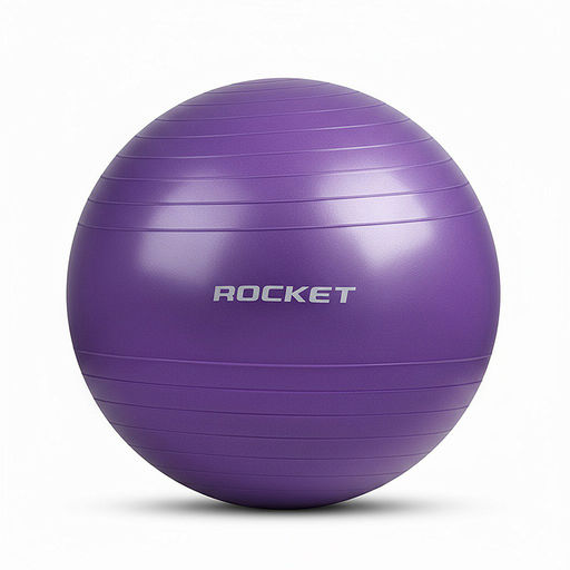 Фитбол 70см ROCKET Антивзрыв, цвет фиолетовый (70-75см1000г)