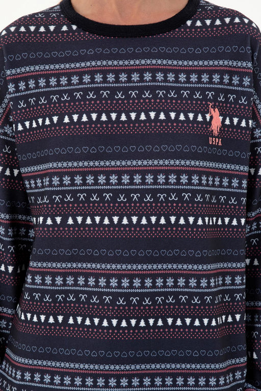 Женский темно-синий пижамный комплект Неожиданная скидка в корзине - U.s. polo assn фото 5